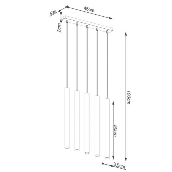 Pendant Lamp Pastelo 5l Wood - Image 5