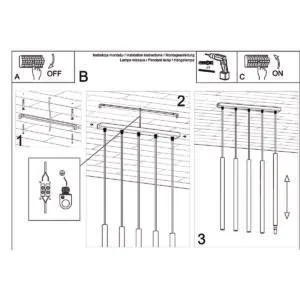 Wooden Pendant Light Pastelo Five Light Linear Bar & Linear Pendant Lights Great Lighting UK Ltd