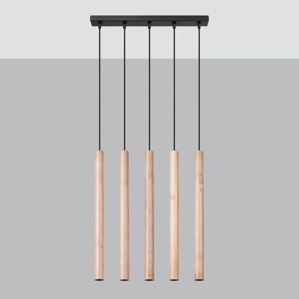 Wooden Pendant Light Pastelo Five Light Linear Bar & Linear Pendant Lights Great Lighting UK Ltd