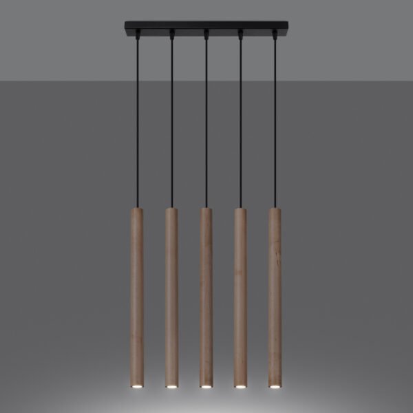 Pendant Lamp Pastelo 5l Wood - Image 3