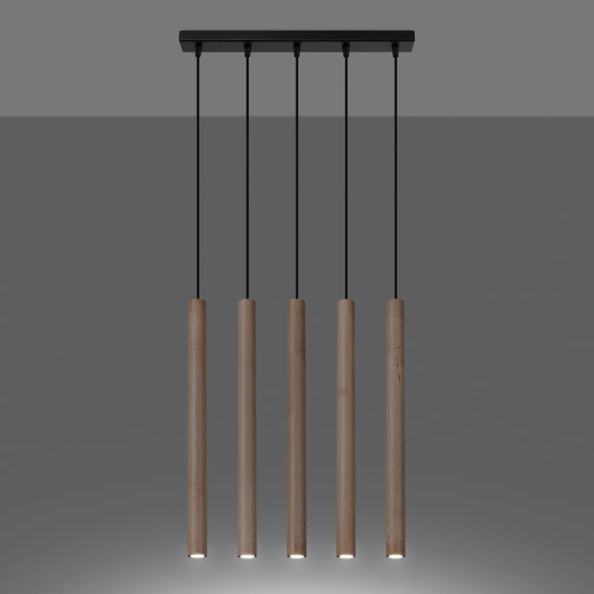 Wooden Pendant Light Pastelo Five Light Linear Bar & Linear Pendant Lights Great Lighting UK Ltd