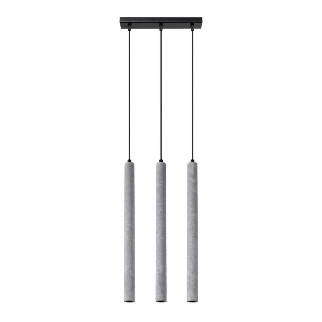 Pendant Lamp Pastelo Three Light Concrete