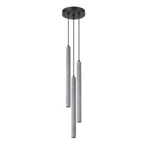 Concrete Pendant Light Pastelo Three Light Cluster Concrete Pendant Lights Great Lighting UK Ltd