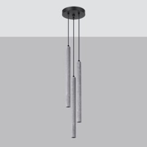 Pendant Lamp Pastelo 3p Concrete Multi Pendants Great Lighting UK Ltd