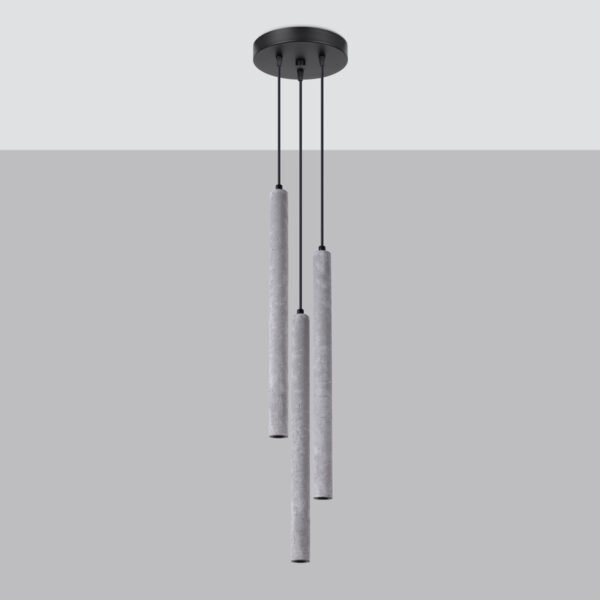 Pendant Lamp Pastelo 3p Concrete - Image 2