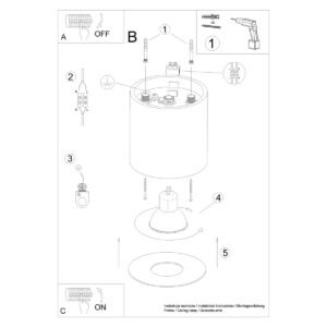 Mika Ceiling Light - White Modern Single Ceiling Lights Great Lighting UK Ltd