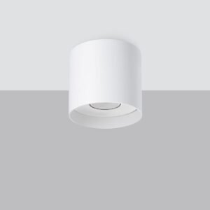 Mika Ceiling Light - White Modern Single Ceiling Lights Great Lighting UK Ltd