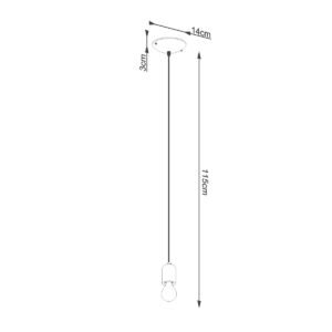 Pendant Lamp Neso 1 Modern Single Pendants Great Lighting UK Ltd
