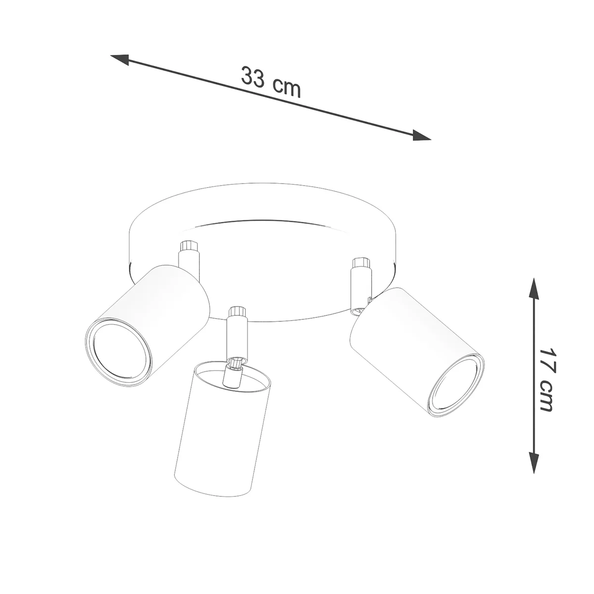 Verdo Three Light White Ceiling Spotlight 3 Light Spotlights Great Lighting UK Ltd