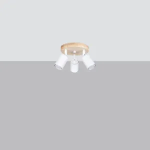 Verdo Three Light White Ceiling Spotlight 3 Light Spotlights Great Lighting UK Ltd