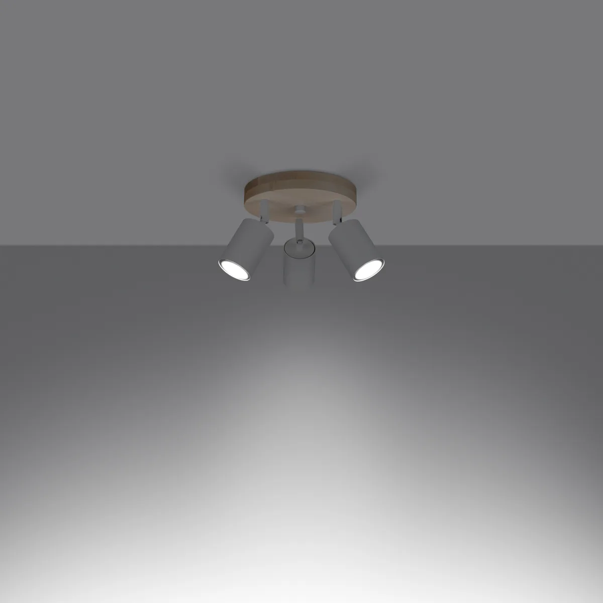 Verdo Three Light White Ceiling Spotlight 3 Light Spotlights Great Lighting UK Ltd