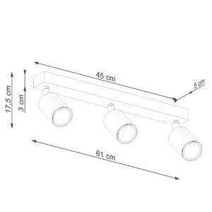 Ceiling Lamp Verdo 3l White Track Lighting Great Lighting UK Ltd