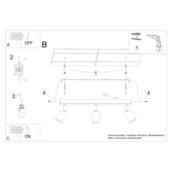 Ceiling Lamp Verdo 3l White - Image 6