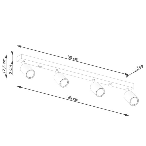 Ceiling Lamp Verdo 4 White - Image 5