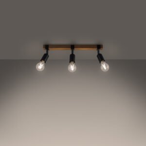 Ceiling Lamp Zuca 3 Black Track Lighting Great Lighting UK Ltd