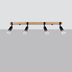 Ceiling Lamp Zuca 4 Black Track Lighting Great Lighting UK Ltd