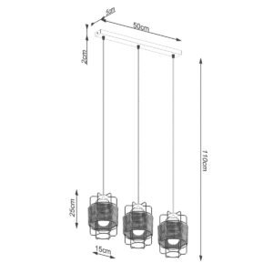 Pendant Lamp Gizur 3l Multi Pendants Great Lighting UK Ltd