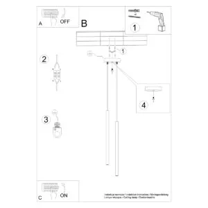 Pastelo Twin Pendant Light - White Cylinder & Pendant Clusters Great Lighting UK Ltd
