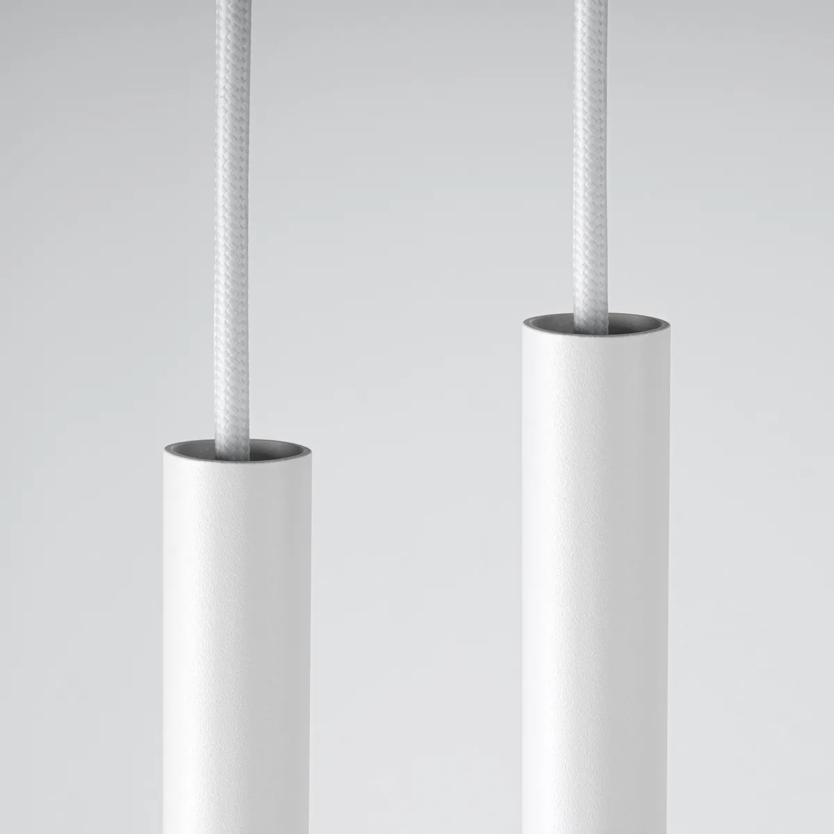 Pastelo Twin Pendant Light - White Cylinder & Pendant Clusters Great Lighting UK Ltd