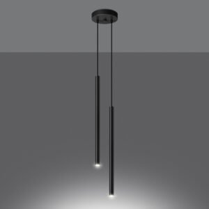 Pendant Lamp Pastelo 2 Black Multi Pendants Great Lighting UK Ltd