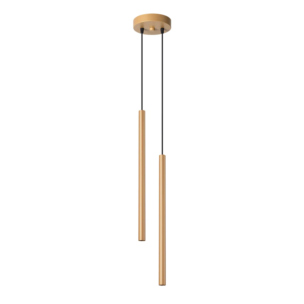 Pendant Lamp Pastelo Two Light Gold Brushed Gold Lighting Great Lighting UK Ltd