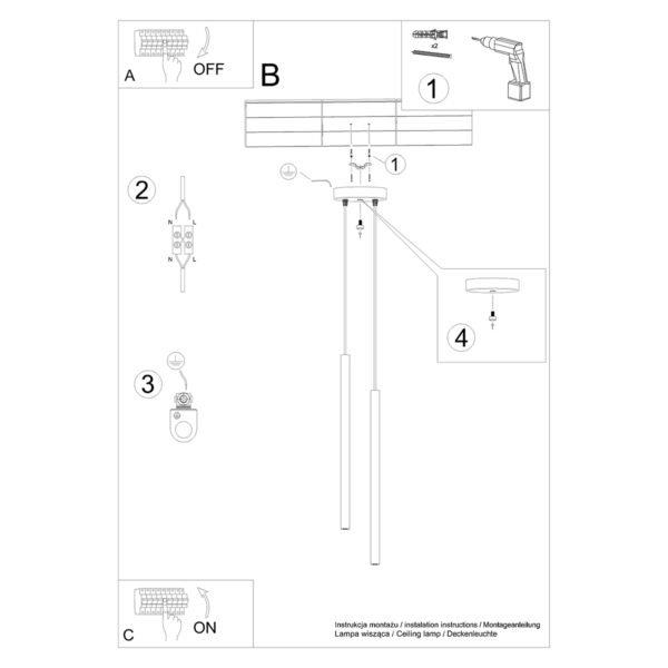 Pendant Lamp Pastelo 2 Gold - Image 6
