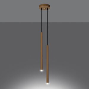 Pendant Lamp Pastelo 2 Gold Multi Pendants Great Lighting UK Ltd