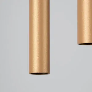 Pendant Lamp Pastelo Two Light Gold Brushed Gold Lighting Great Lighting UK Ltd