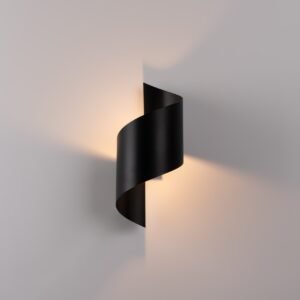 Wall Lamp Talassa Black Single Wall Lights Great Lighting UK Ltd