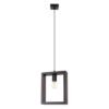 Pendant Lamp Aries Dark Wood Modern Single Pendants Great Lighting UK Ltd