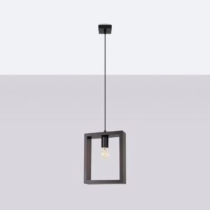 Pendant Lamp Aries Dark Wood Modern Single Pendants Great Lighting UK Ltd