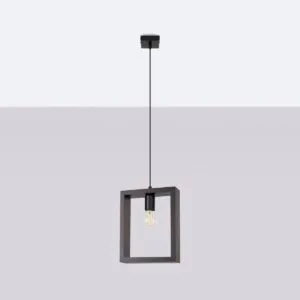 Wooden Pendant Light Aries Dark Scandinavian Style Pendant Lights Great Lighting UK Ltd