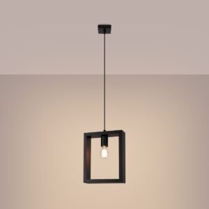 Pendant Lamp Aries Dark Wood Modern Single Pendants Great Lighting UK Ltd