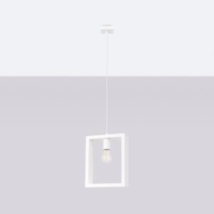 Pendant Lamp Aries White Modern Single Pendants Great Lighting UK Ltd