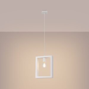Pendant Lamp Aries White Modern Single Pendants Great Lighting UK Ltd