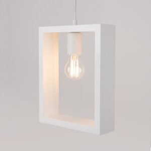 Pendant Lamp Aries White Modern Single Pendants Great Lighting UK Ltd