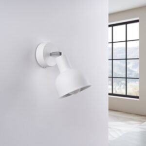 Wall Lamp Elba White Single Wall Lights Great Lighting UK Ltd