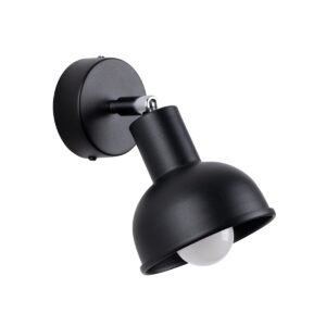 Wall Lamp Elba Black Single Wall Lights Great Lighting UK Ltd