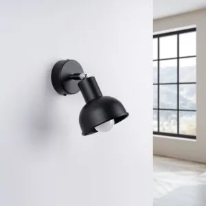 Elba Wall Light - Black Bedroom Wall Lights Great Lighting UK Ltd