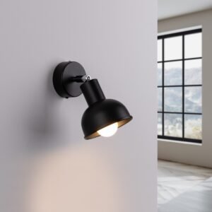 Wall Lamp Elba Black Single Wall Lights Great Lighting UK Ltd