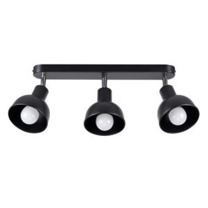 Ceiling Lamp Elba 3 Black Kitchen Track Lighting Great Lighting UK Ltd