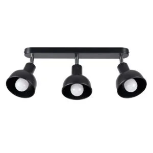 Ceiling Lamp Elba Three Light Black Kitchen Track Lighting Great Lighting UK Ltd