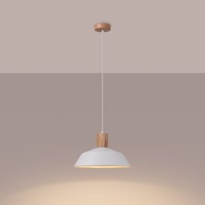 Pendant Lamp Fano White Modern Single Pendants Great Lighting UK Ltd