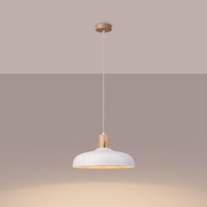 Pendant Lamp Indy White Modern Single Pendants Great Lighting UK Ltd