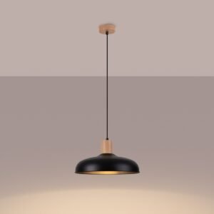 Pendant Lamp Indy Black Modern Single Pendants Great Lighting UK Ltd