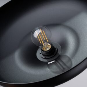 Pendant Lamp Indy Black Modern Single Pendants Great Lighting UK Ltd