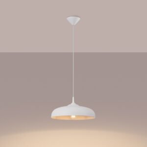 Pendant Lamp Gina White Modern Single Pendants Great Lighting UK Ltd