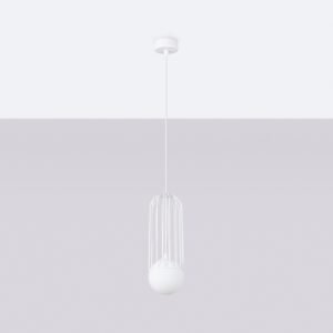 Pendant Lamp Brina 1 White Modern Single Pendants Great Lighting UK Ltd