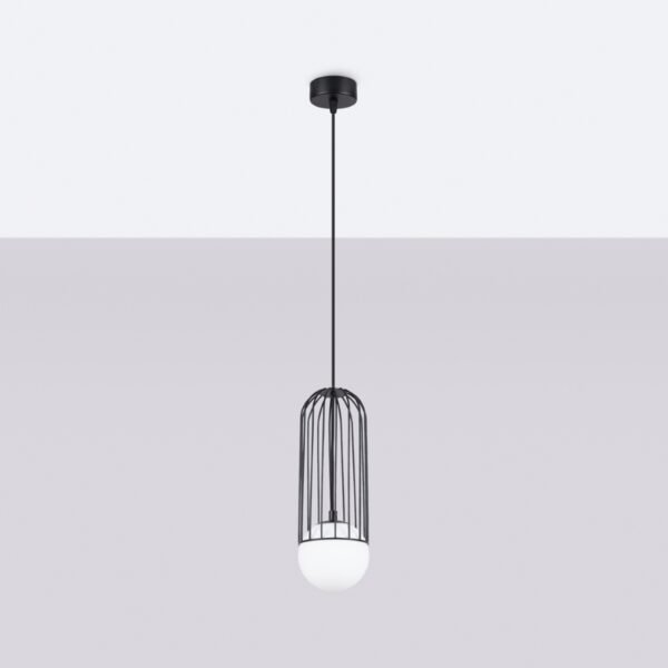 Pendant Lamp Brina 1 Black Modern Single Pendants Great Lighting UK Ltd