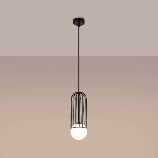 Pendant Lamp Brina 1 Black Modern Single Pendants Great Lighting UK Ltd